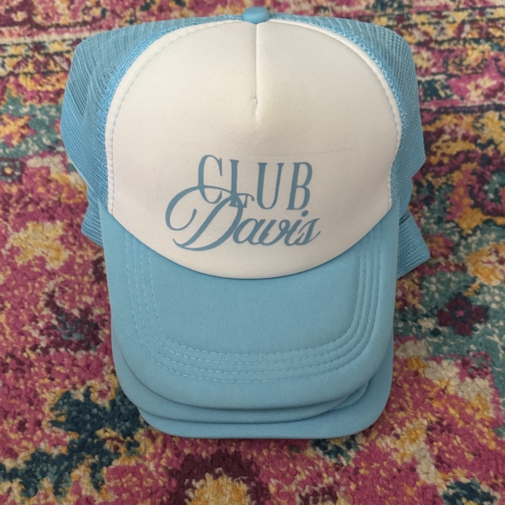 Blue and White Trucker Hat